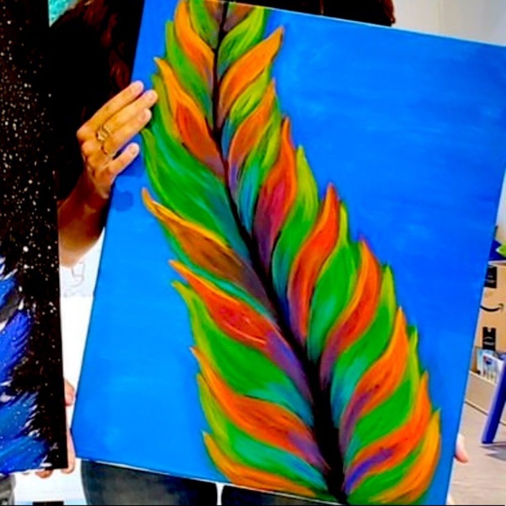 Beautiful feather painting!!